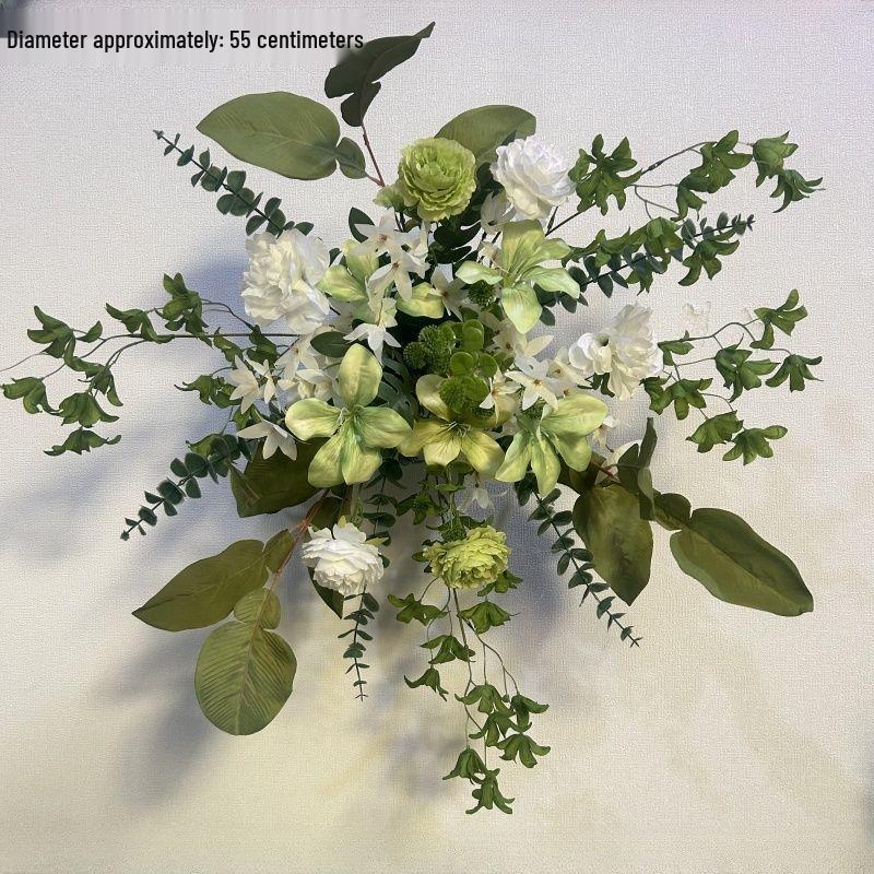 Silk Eucalyptus Wedding Table Runner: Floral Arrangement & Engagement Decor
