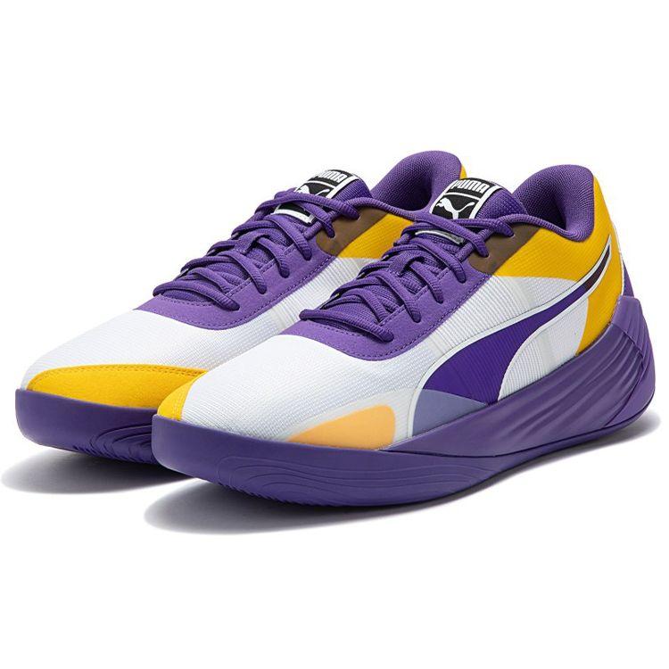 Кроссовки Puma Fusion Nitro Team Lakers Мужские Purple Prism-Violet Spectra-Yellow — фото 3
