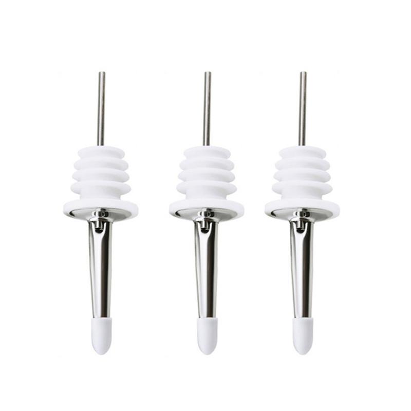 Stainless Steel Wine Pourer Stopper Alcohol Liquor Spouts Bottle Dispenser Wine Bottle Stopper with Cap Wine Accessories