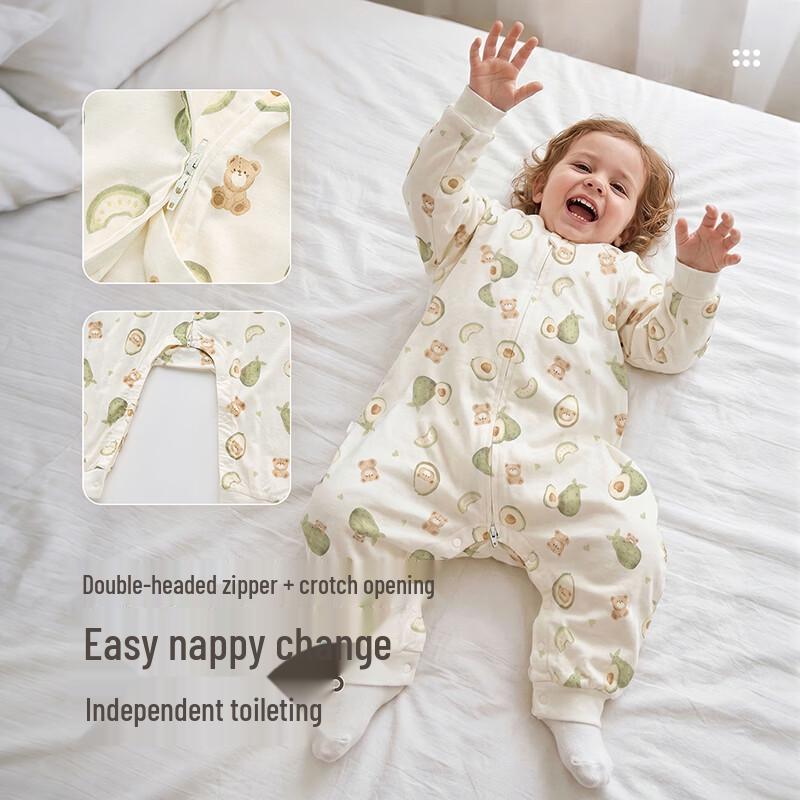Labi Baby Summer Anti-Kick Split-Leg Gauze Sleeping Bag
