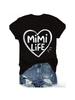 Mimi Life Wounisex Kurzarm-T-Shirt Lässig Rundhals Kurzarm-Oberteil Perfekt für Frühling Sommer