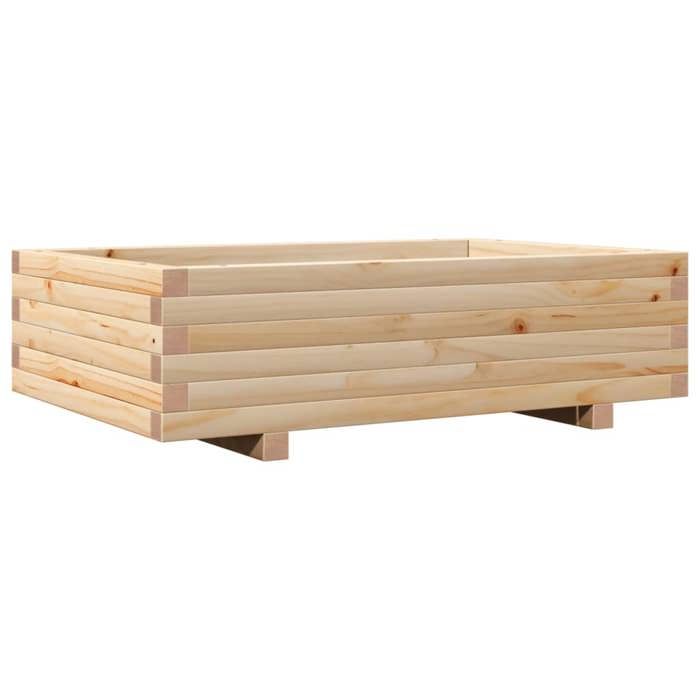 VidaXL Planter 90x60x26.5 Cm Solid Pine Wood, Outdoor Planter, Flower Box, Plant Box, Planter 847343