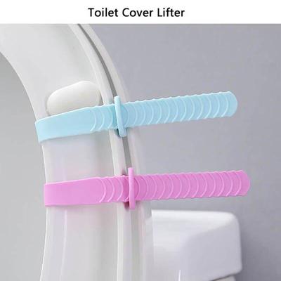 2 Stück Silikon-Toilettendeckelheber, Anti-Schmutz-Sitzbezug-Deckelgriff für das Badezimmer auf Reisen zu Hause
