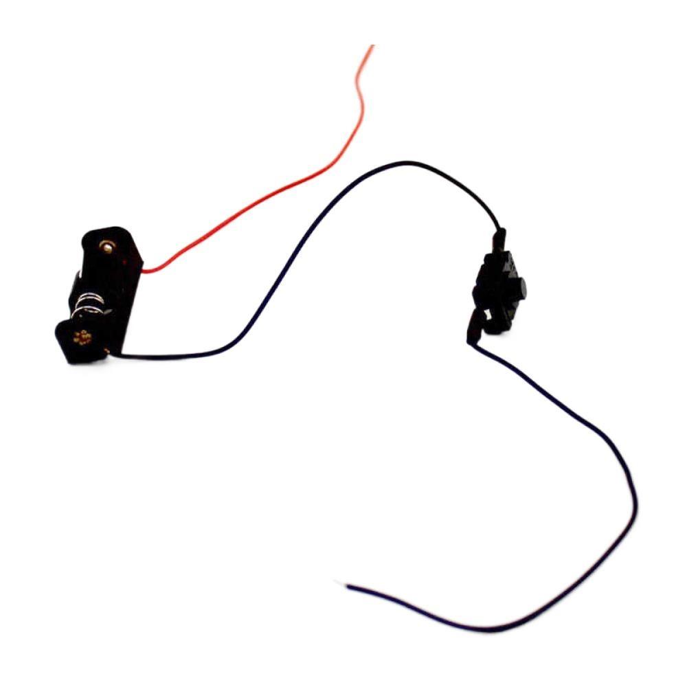 12V 23A With Switch And Cable Battery Box Self-Locking Button Switch Battery Holder DIY Circuit Power Supply Assembly Part