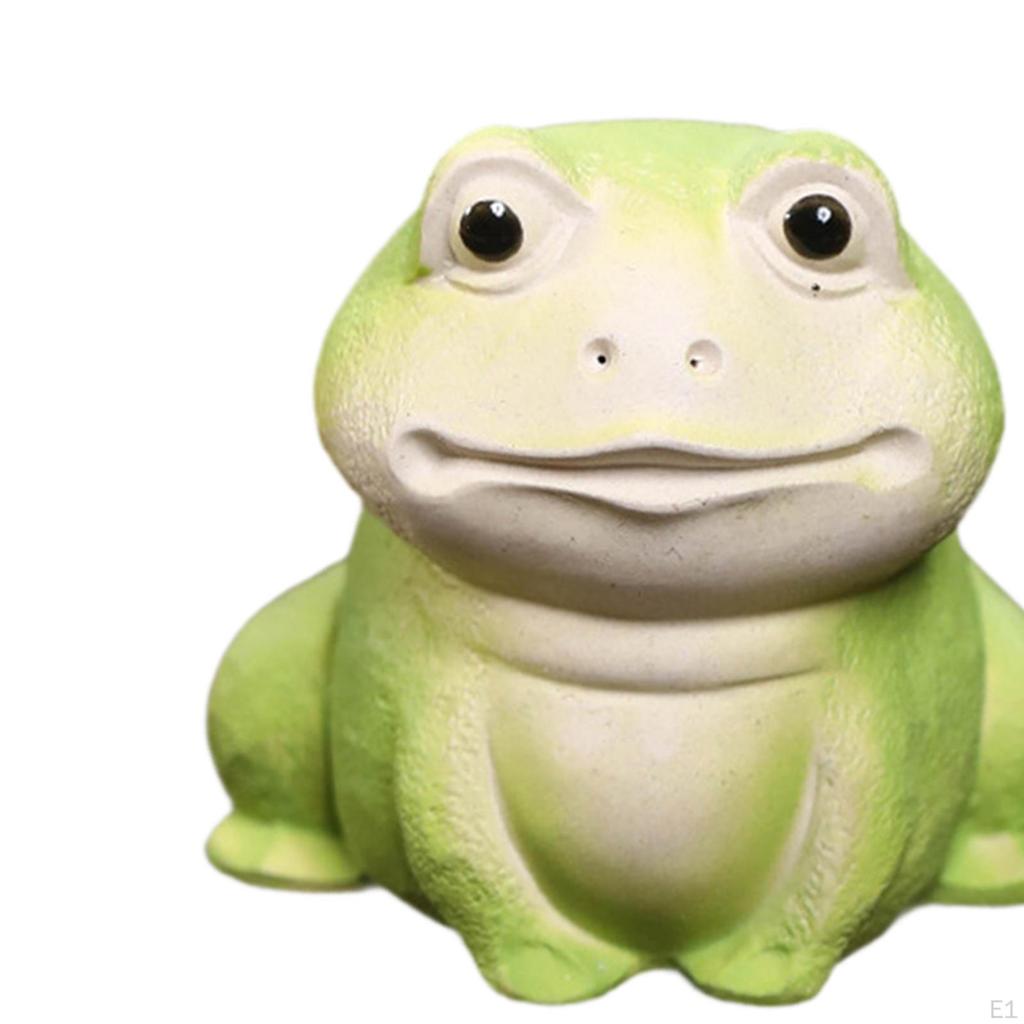 Miniature Frog Statue Clay Mini Tea Pet,Table Centerpiece,Desk Small Sculpture for