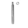 Grinding Head Replacement Tool for Chain Grinder Accessories Durable Metal Shaft with Threaded End and Hex Nut for Secure Attachment