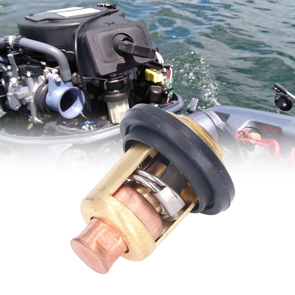 60ºC 140 Fahrenheit  Boat Motor Thermostat 66M‑12411‑00 Replacement for 4‑Stroke Outboard Motor