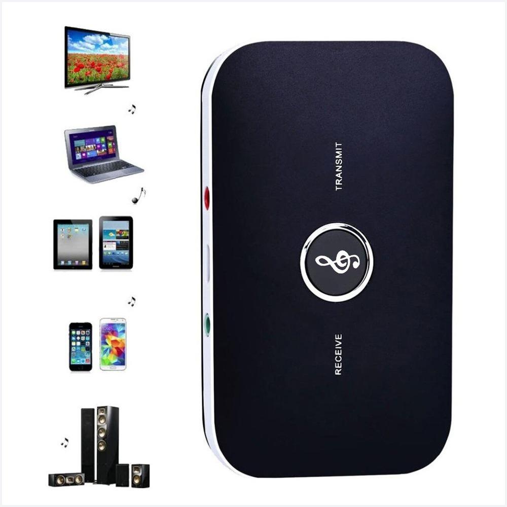 AUX Bluetooth 5.0 Adapter,Transmitter Receiver for TV 2 In 1 Audio Adapter with Aux 3.5mm RCA Low Latency & High Definition for TV PC Headphones Car