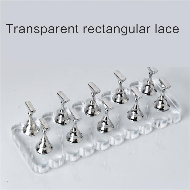 Acrylic Nails Art Practice Stand Magnetic Holder for Nail Tips Exercise Home Use