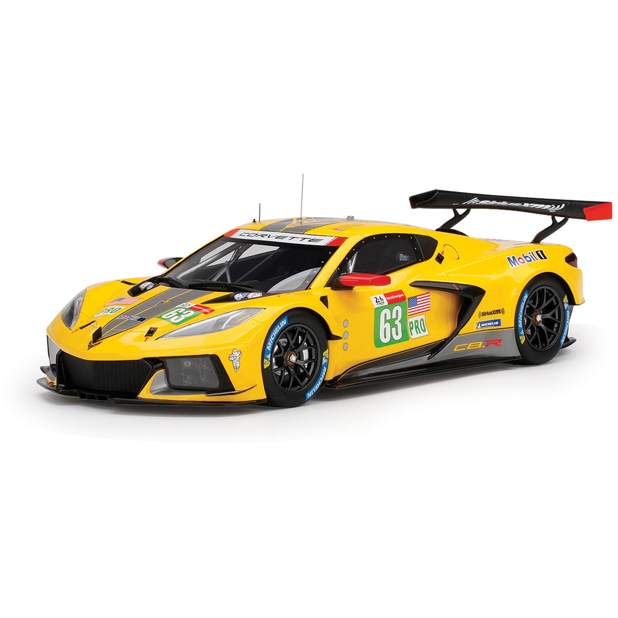 

TOP SPEED Scale Chevrolet Corvette Le Mans 24 Hours 2021 GTE PRO 2nd Place Corvette Racing Finished Model TS0380 1/18 C8.R #63