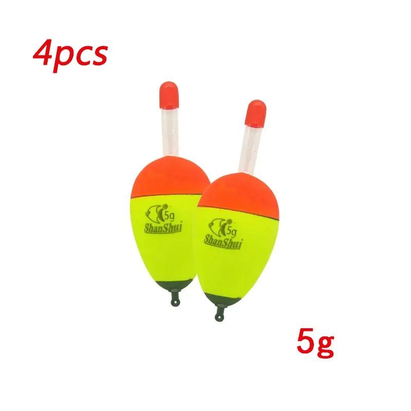 2/4Pcs EVA Luminous Fishing Night Float Light Stick Foam Plastic Bobber Sea Rock Fishing Buoyancy 10/20/30/40/50/60g/70/80g