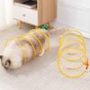 S Type Folded Cat Tunnel Steel Wire+Elastic Mesh Cat Collapsible Tunnel Pet Fun Play Toy Puppy