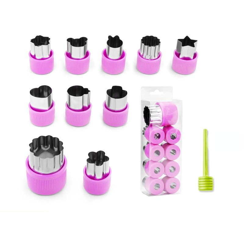 Vegetable Cutter Shapes Stainless Steel Durable DIY Fruit Cookie Stamps Cake Food Cutting Mold Kitchen Tool Kitchen Accessories