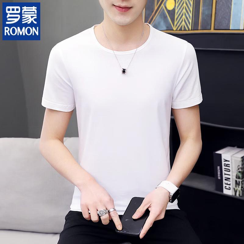 ROMON Men's 2026 Summer Short-Sleeve Round Neck T-Shirt