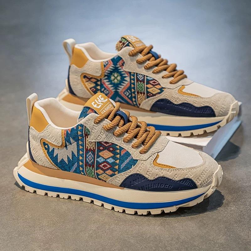 Spring Men's Shoes New Breathable Youth Shoes Men's Trend Versatile Platform Sports Shoes Casual Running