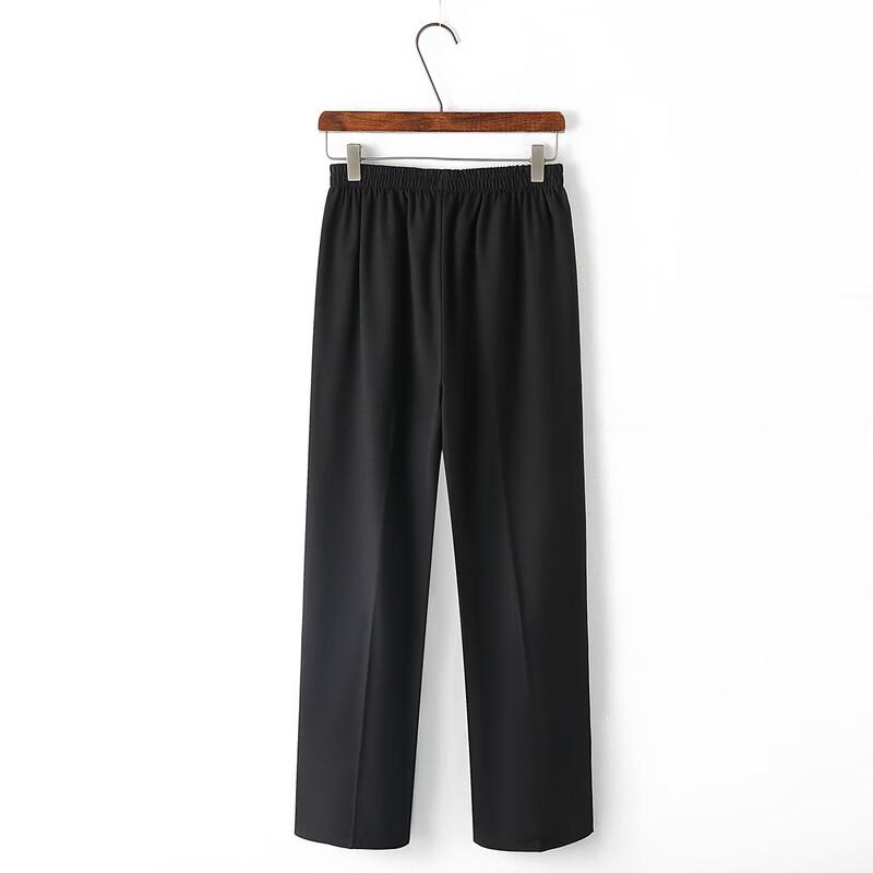 LangSha Women's High Waist Straight Leg Casual Pants