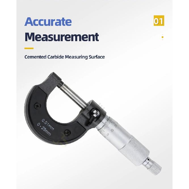 External Micrometer Set Outside Micrometer Micro Meter Mechanical Micrometers Measuring Tools Micrometric Gauges For Measurement