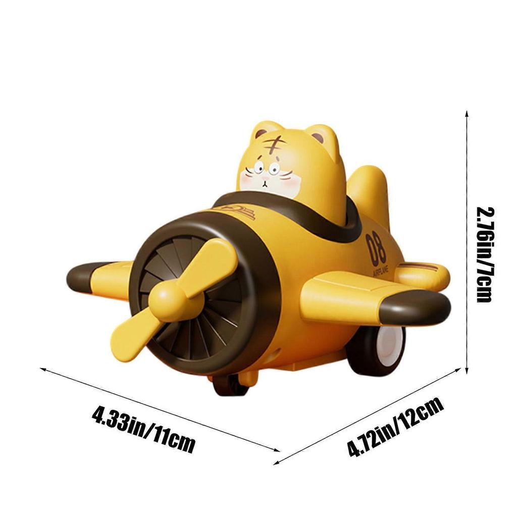 Airplane Toys, Colorful Press Puzzle Toy, Car Animals Small Plane Toy, Indoor Outdoor Funny Cute Airplane Doll Decoration Supplies