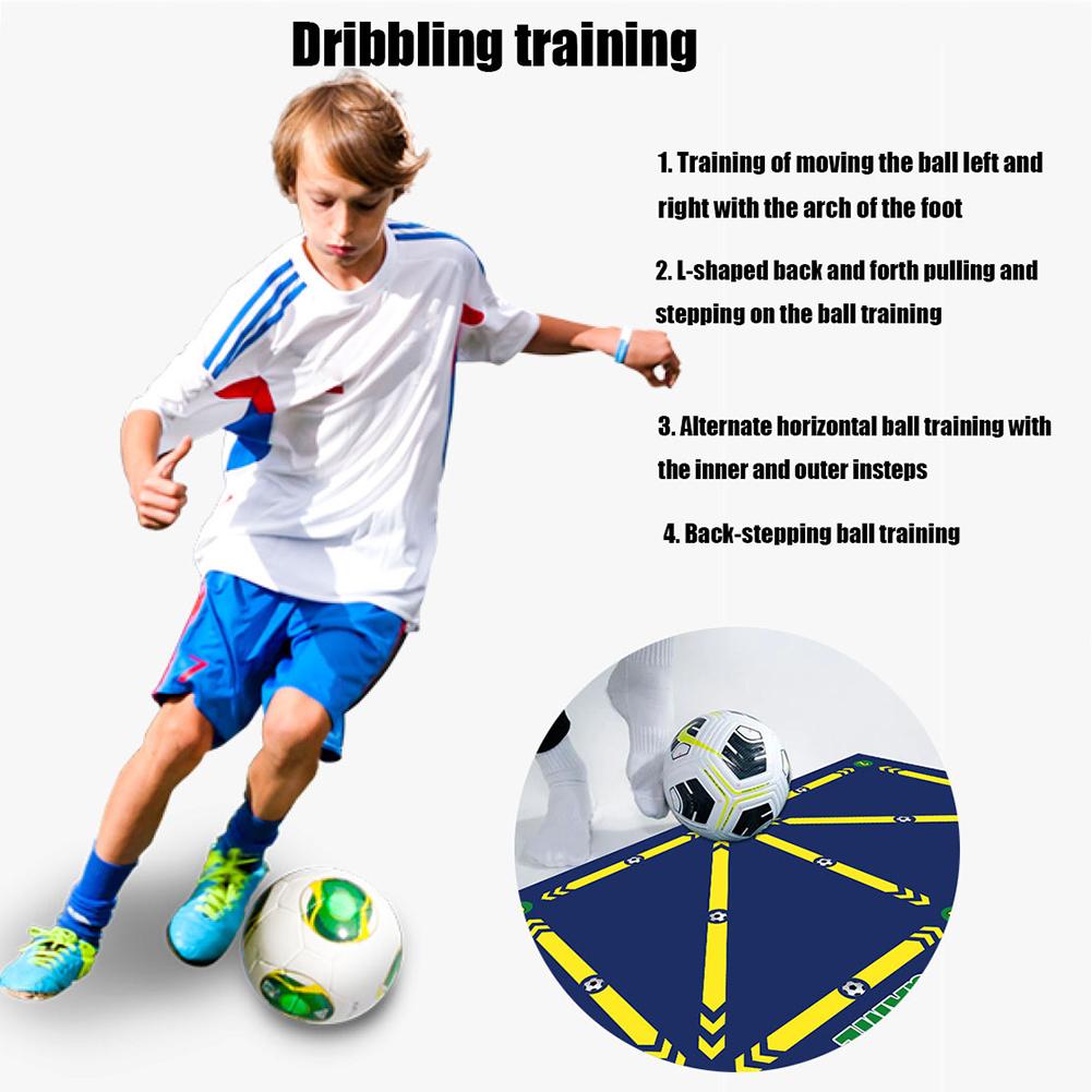 Football Training Mat Foldable Training Pace Ball Handler Equipment Football Corner Field Training Mat Indoor Ourdoor Equipment