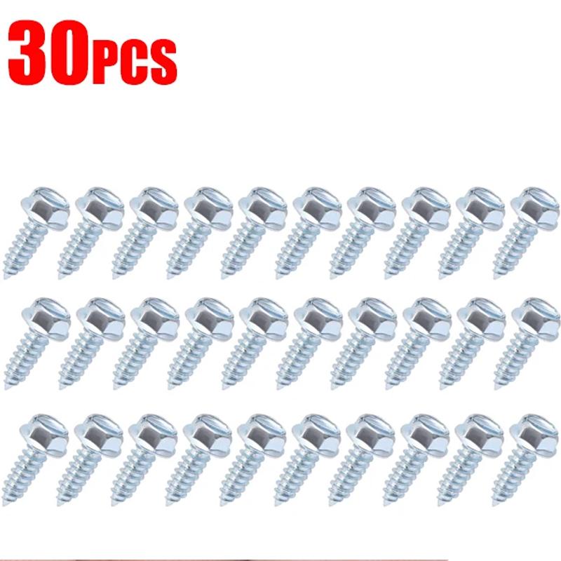 6mm Kohlenstoffstahl Selbstschneidende Schrauben Karosseriebefestigungen für Stoßstange Kotflügel Vollgewinde Phillipskopf Motorschrauben 5-30 Stück