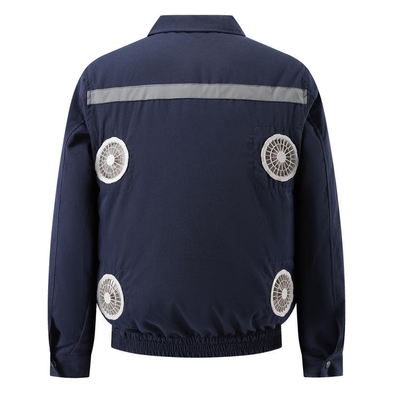 Summer Cooling Suit: Four-Fan Reflective Sun Protection Workwear