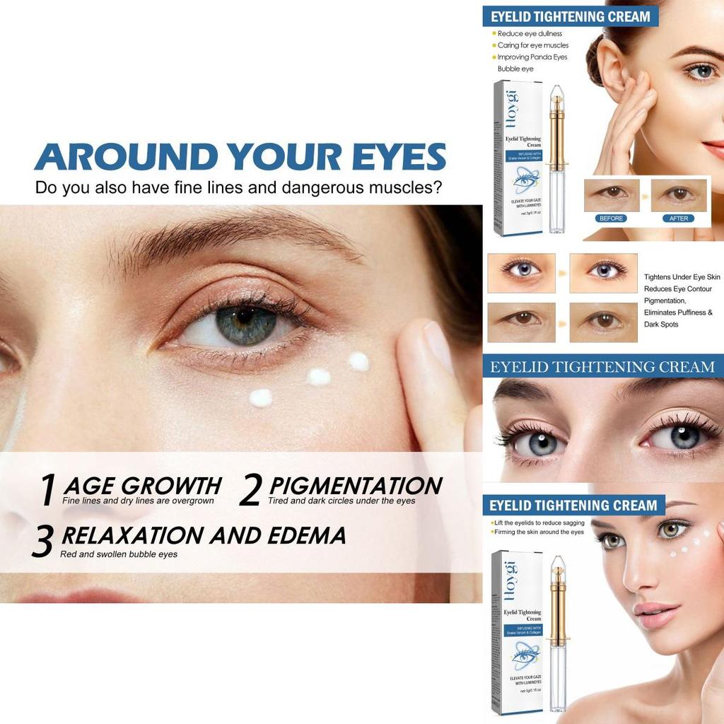 Hoygi Eye Firming Cream For Dark Circles Hydrating Moisturizing Skin Brightening 3g