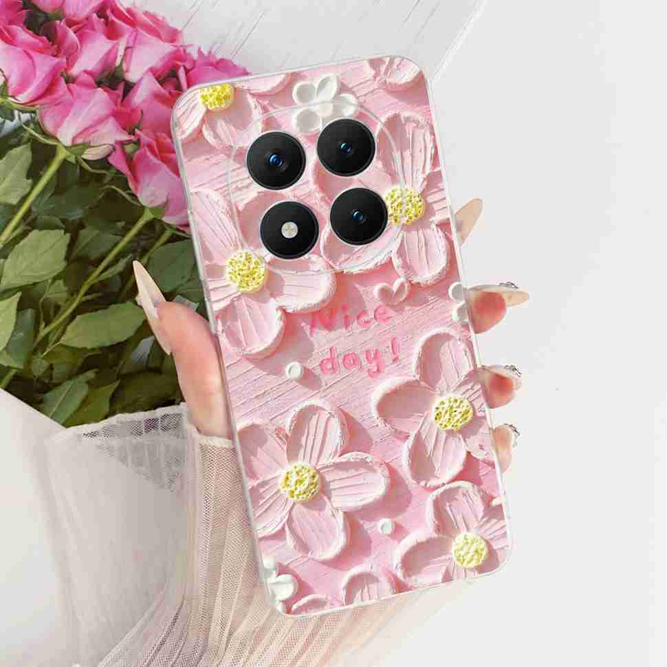 Für Xiaomi Redmi Note 15 Pro Plus ProPlus 5G Hülle Blume Cartoon Hülle Weiche Silikonhülle Für Redmi Note 15 Pro+ Hülle