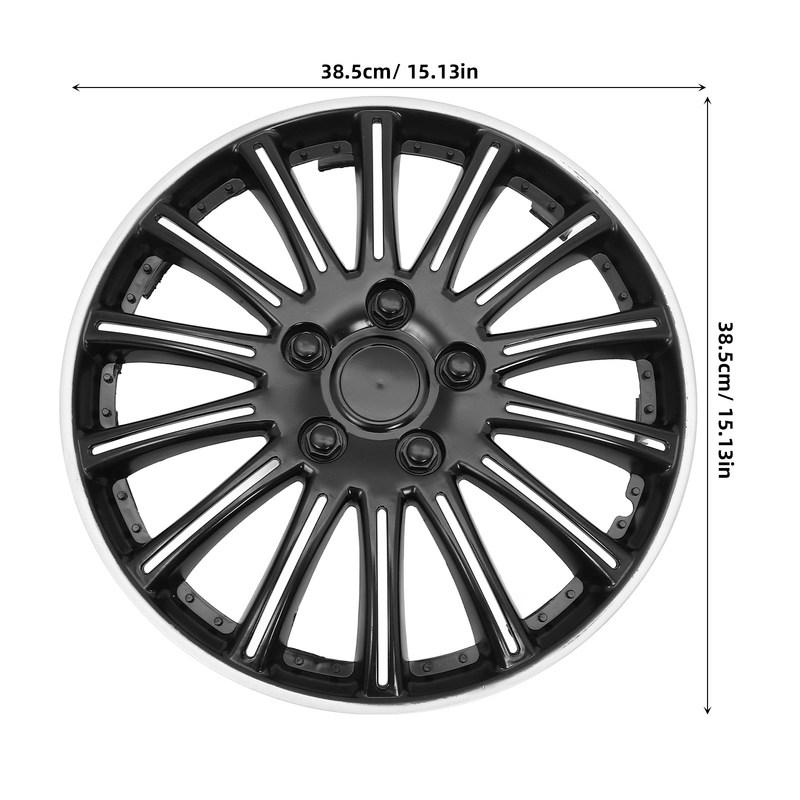 14 Inch Automotive Wheel Hub Covers Decorative Rim Cap Heavy Duty Impact Resistant Protects Against Debris Splash