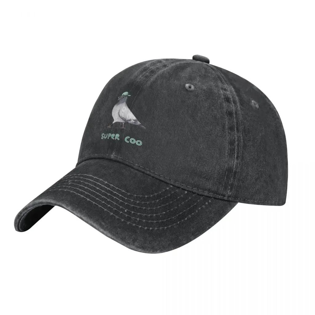 Super Coo Baseball Cap Pigeon Logo Sports Trucker Hat Spring Breathable Unisex Stylish Casual Cap