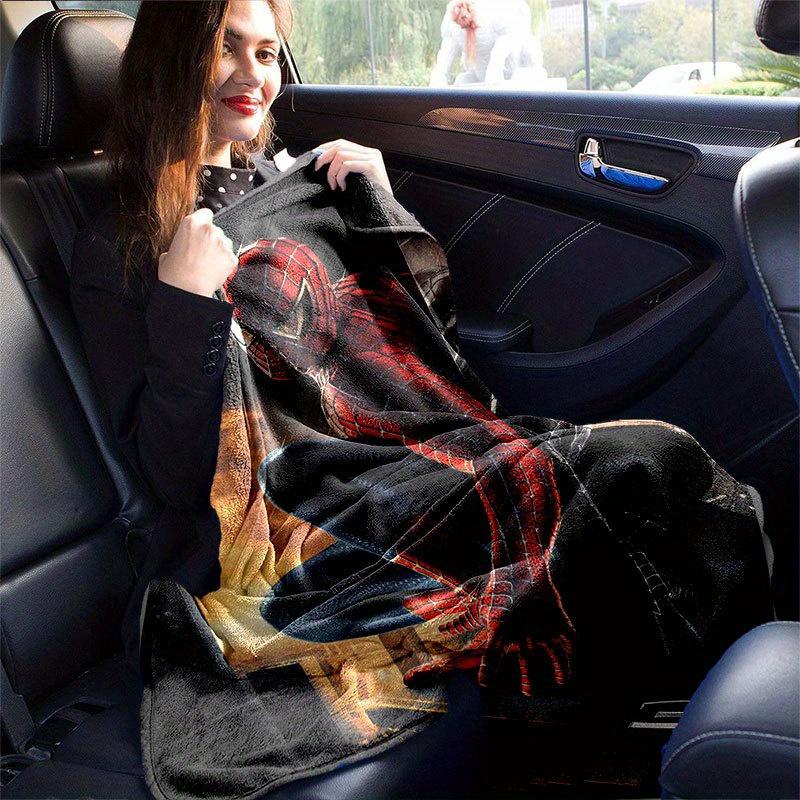 Spider-man Cute Printed Blanket Rectangular Soft Comfortable Modern Style Polyester