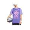 Li-Ning Sports Basketball Series Letter Print Basketball Vest Men Tops Fluorescent-Blue Purple Black AAYR371-7