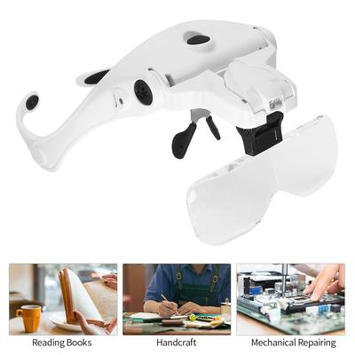 Lupe, Linse, LED-Licht, Lampe, Visier, Kopf, Juwelier, Stirnband, Lupe