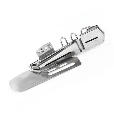 Metal Máquina de Coser Industrial Plegador Sencillo Carpeta Plana Accesorio para Dobladillo Adhesivo para Cinta Práctico