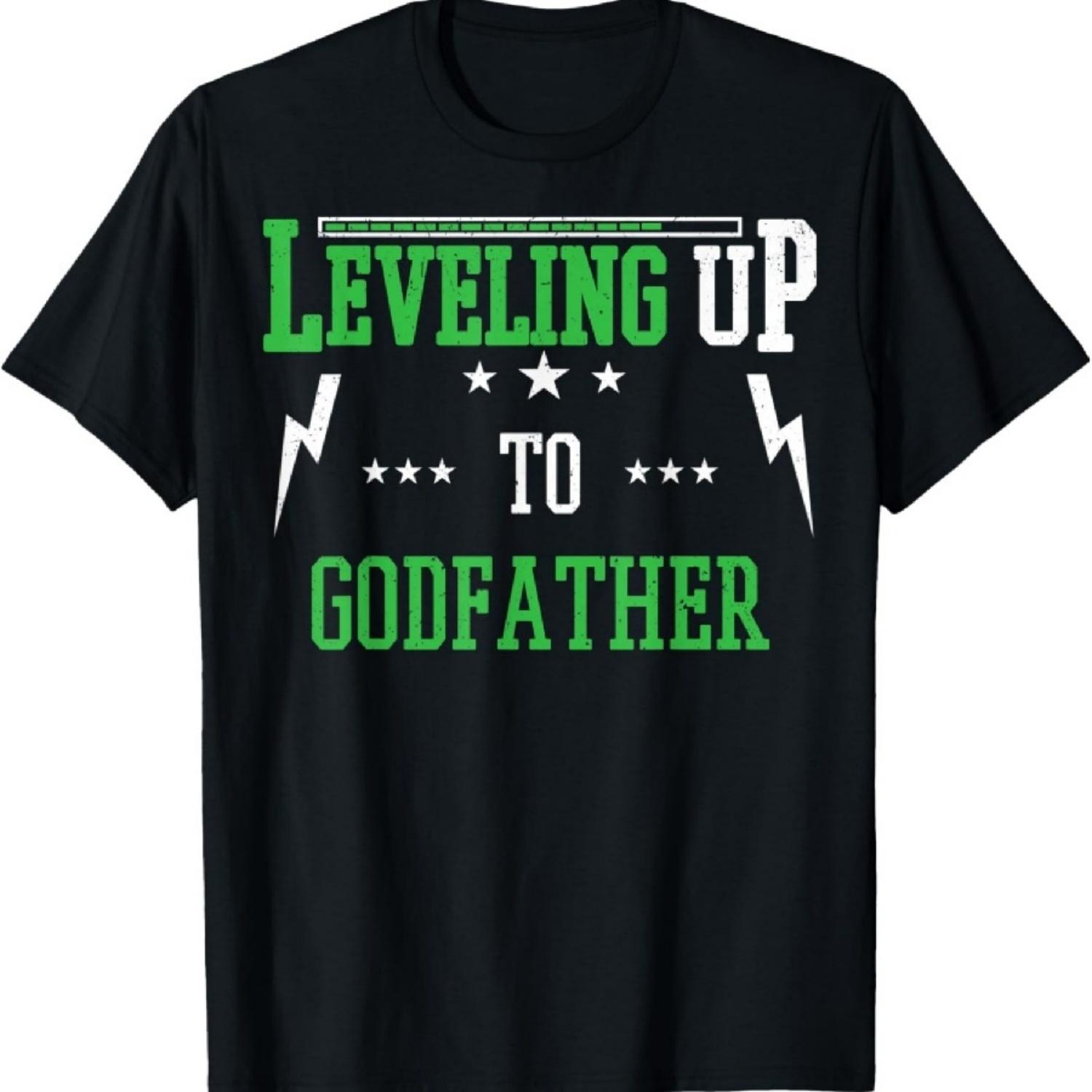 

Повышение уровня до крестного отца подарок за то, что стал крестным отцом футболка XXXXXL чёрный