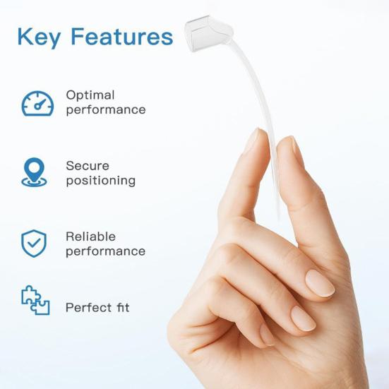 4/8Pcs Hearing Device Sports Lock Hypoallergenic Lightweight Secure Fit Silicone Hearing Device Fixing Lock