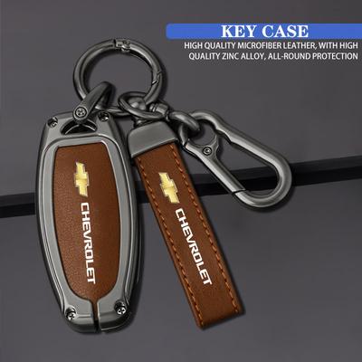 Multiple Colors Luxury Car KeyChain Genuine Leather Key Chain For Cruze Spark Captiva Suburban Camaro Malibu Silverado