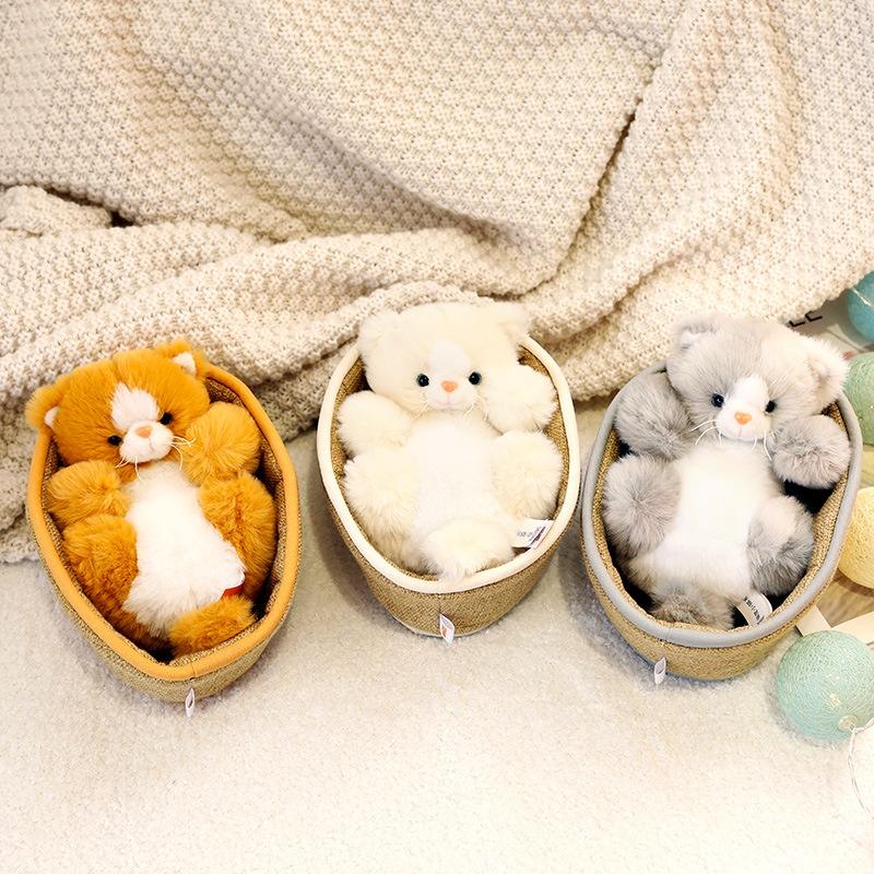 Cute Plush Cat Toy Wholesale Feline Dolls Ideal Birthday Gift