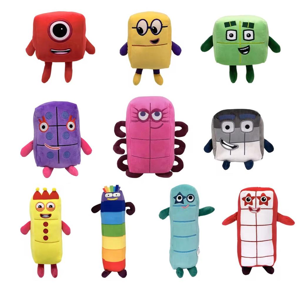 Cartoon Number Plush Doll Early Education Stuffed Toy Kids Birthday Gift Educational Soft Puppet for Children