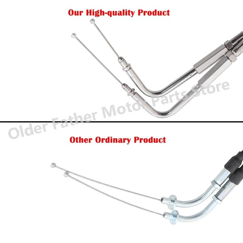 90cm/110cm/130cm Throttle Line Motorcycle Steel Wire Throttle Cable For Harley Sportster XL883 XL1200 Dyna Softail Electra Glide