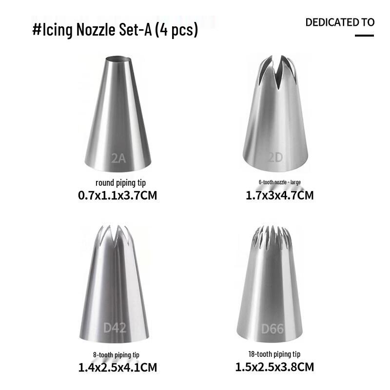 Baking Decorating Nozzle & Bag Set
