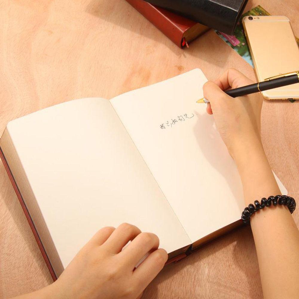 Paper Vintage Weekly Plan Writing Diary Book Blank Paper Notebook Notepad Retro Leather Notebook