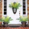 Artificial Palm Plants,Faux Plastic Palm Leaves Decor for Outdoor Indoor Garden,DIY Party Wedding Decoration Planter Filler