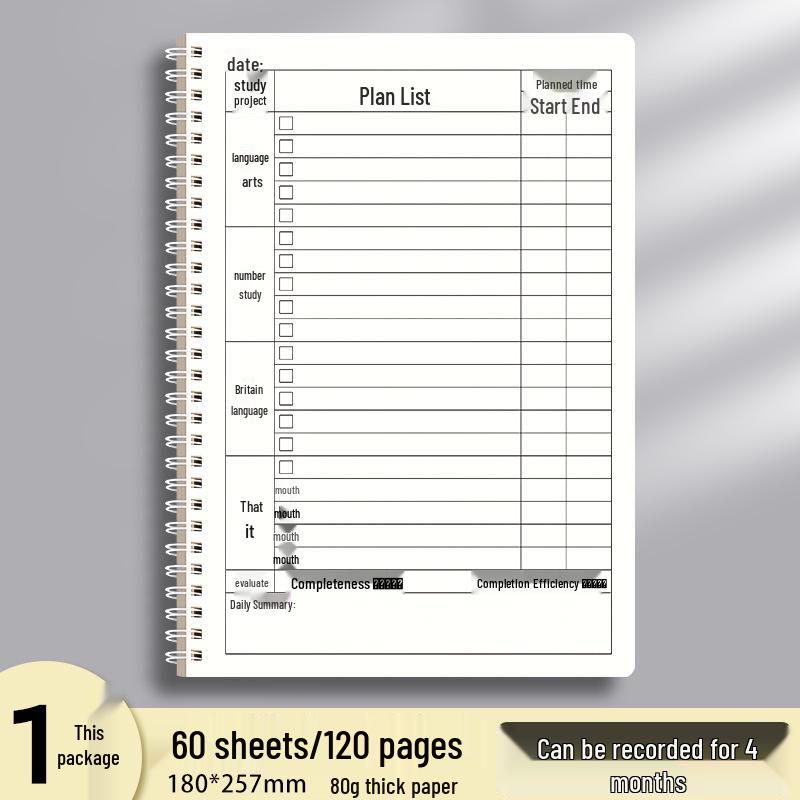 Primary School Daily Study Planner & Habits Tracker