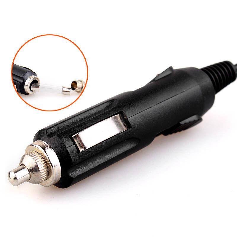 Dc 5.5*2.1Mm Male To Car Charger Female Adapter Cable - 12V24V Full Copper High Power Cigarette Lighter Wire Spring Connector
