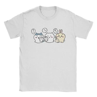Miniso Chikawa Drawing T Shirt Men Women Cotton Amazing TShirt Crew Neck Cartoon Cute Tee Shirt Short Sleeve Tops S3XL