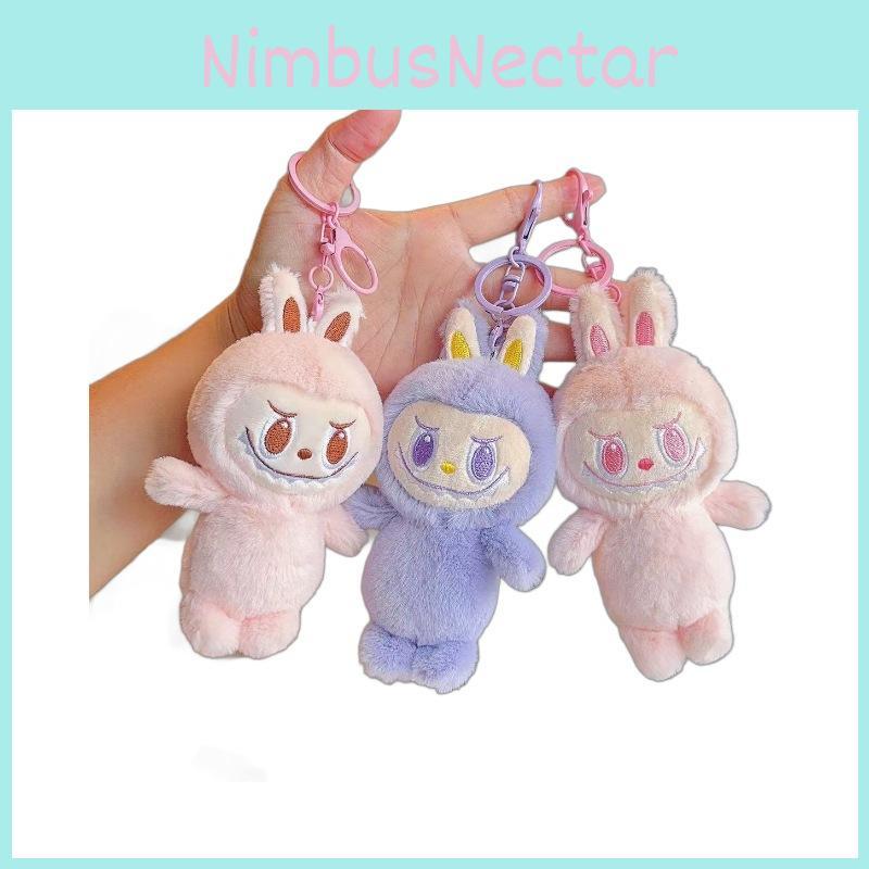 Labubu Rabbit Plush Keychain Cute Cartoon Animal Pendant For Girls Gifts