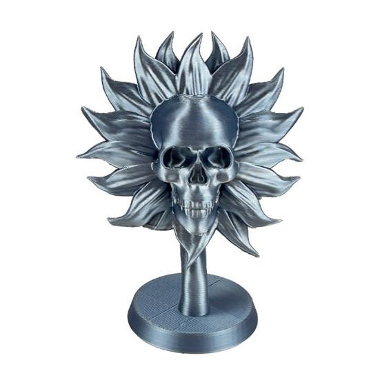 Skull Stand Sunflower-Themed Figurine 3D Printed Naughty Skeleton Potted Tables Shelves Vibrant Tabletop Decor