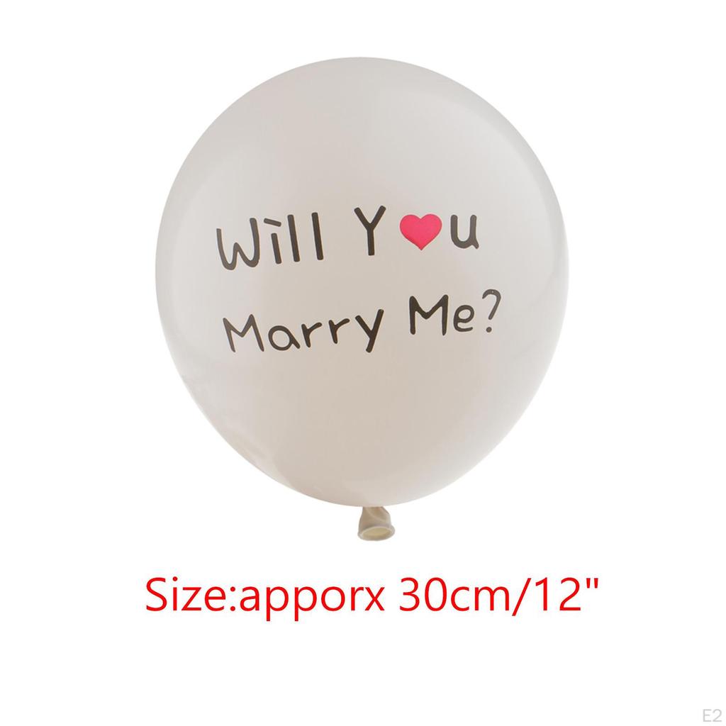 10Pcs Will You Marry Me Balloon Multifunction Latex Balloons 12inch Proposal for Engagement