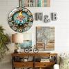 12 Inch Round Wall Clock with Distinctive Skeleton or Openwork Hands