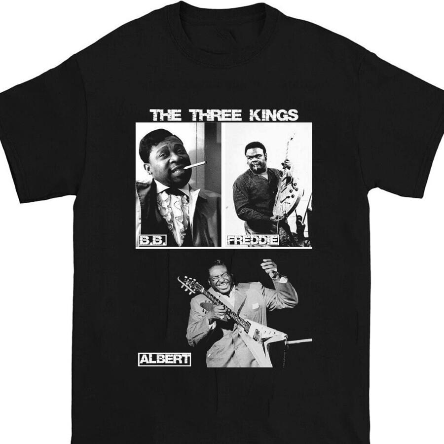 26 Albert King BB King Freddie King Artwork Black T-shirt King BB Shirt Unisex T-Shirt S разноцветный